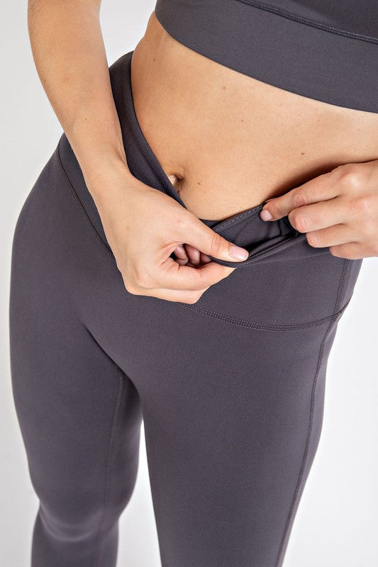 Pristine Pocket Leggings | CRANBERRY by Obsession Shapewear