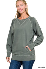 Load image into Gallery viewer, PIGMENT DYED FRENCH TERRY PULLOVER WITH POCKETS