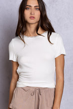 Load image into Gallery viewer, Open Back Short Sleeve Knit Top