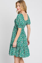 Load image into Gallery viewer, Floral Print Smocked Dress