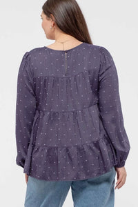 Tiered Clip Dot Top