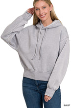 Load image into Gallery viewer, ACID WASH FLEECE HOODIE