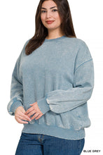 Load image into Gallery viewer, ACID WASH FLEECE OVERSIZED PULLOVER