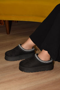 UGG STYLE PLATFORM SLIPPER