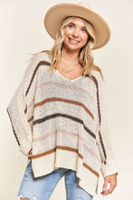 Load image into Gallery viewer, MULTI COLOR STRIPE SWEATER TOP