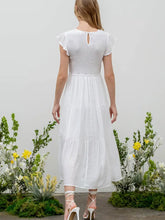 Load image into Gallery viewer, SMOCKED TIERD MIDI DRESS