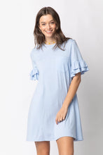 Load image into Gallery viewer, Short Sleeve French Terry Pocket Tee Shirt Dress