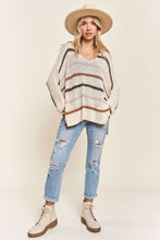 Load image into Gallery viewer, MULTI COLOR STRIPE SWEATER TOP