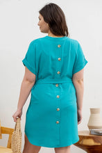 Load image into Gallery viewer, Back Buttoned Belted Dress