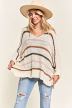 Load image into Gallery viewer, MULTI COLOR STRIPE SWEATER TOP