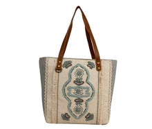 Load image into Gallery viewer, Willow Stream Embroidered Tote Bag