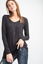 Load image into Gallery viewer, BASIC V NECK LONG SLEEVE TOP