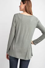 Load image into Gallery viewer, BASIC V NECK LONG SLEEVE TOP