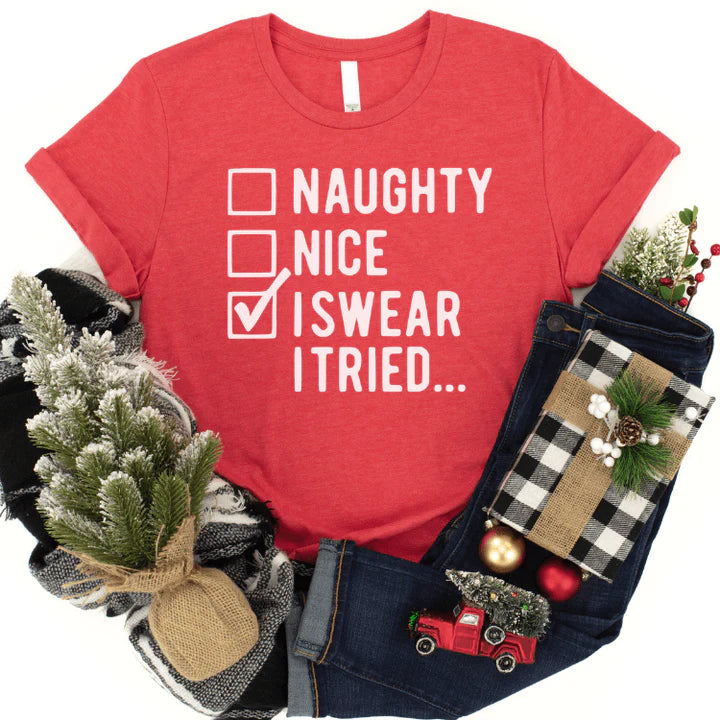 NAUGHTY NICE GRAPHIC TEE